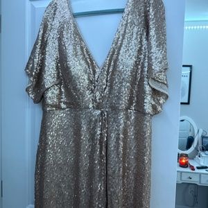 Revelry champagne Sequin Dress